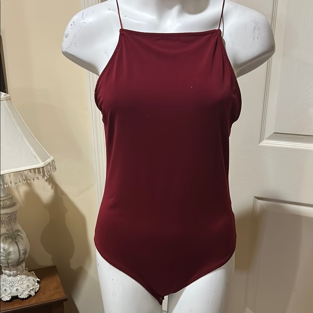 Forever 21 Burgundy Bodysuit. NWT. XL. Wine